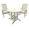 Highwood Usa Lehigh 3pc Round Outdoor Patio Furniture Dining Set AD-DNL36-WAE - alternate 1